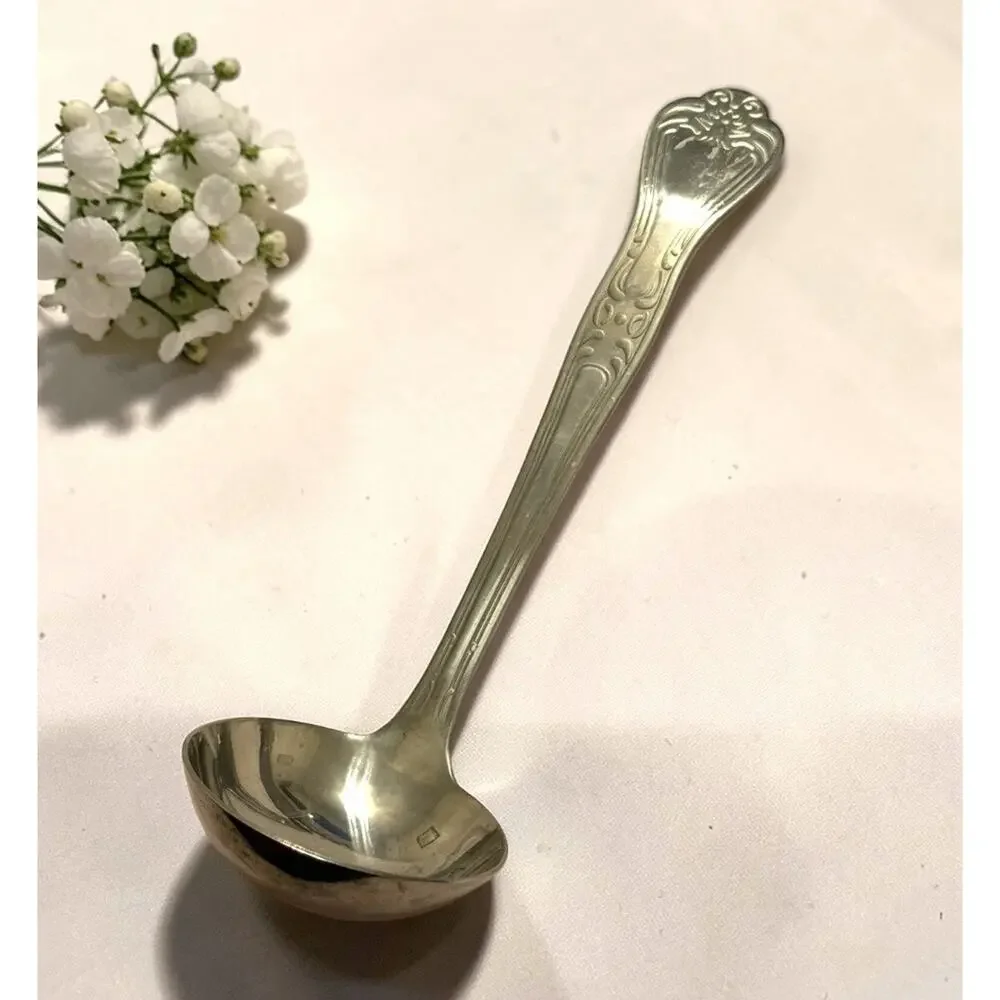 Vintage SPOONFUL OF COMFORT Metal Serving Ladle 8” Handle Soup Chili 3379-60